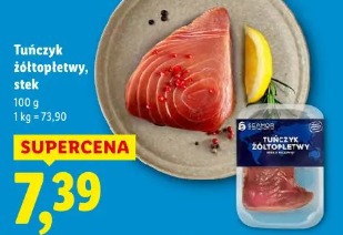 Tuńczyk żółtopłetwy, stek