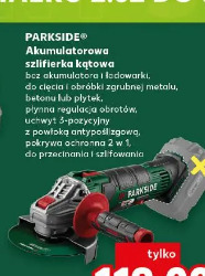 Parkside Akumulatorowa szlifierka kątowa