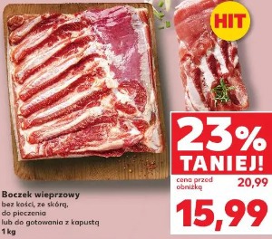Boczek wieprzowy bez kości, ze skórą