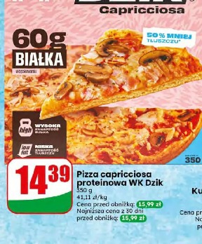 Pizza capricciosa Proteinowa WK Dzik