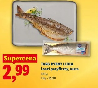 Targ Rybny Lidla łosoś pacyficzny, tusza