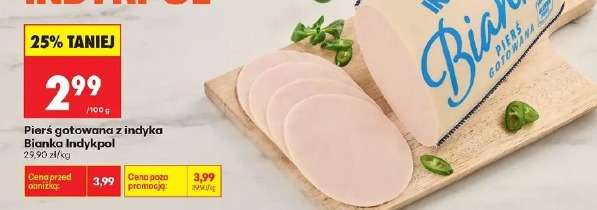 Pierś gotowana z indyka Bianka Indykpol