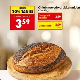 Chleb nowodworski z makiem