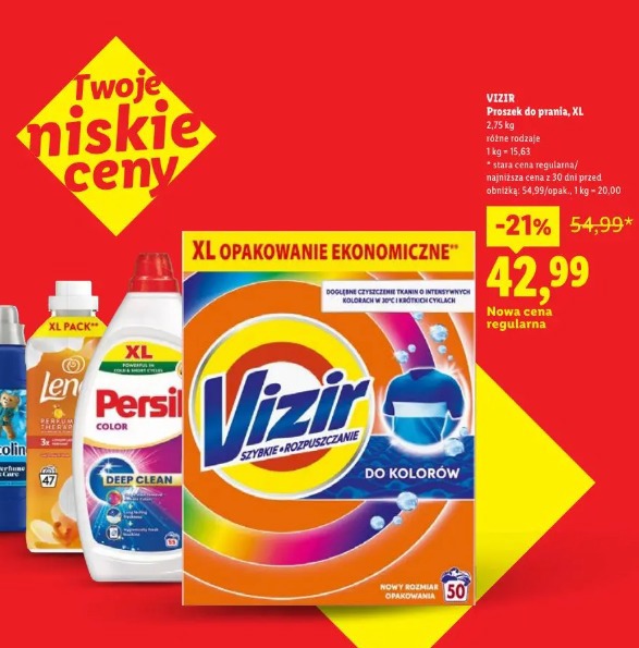Vizir Proszek do prania, XL
