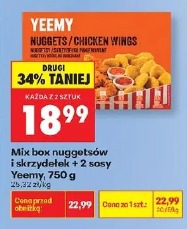 Mix box nuggetsów i skrzydełek + 2 sosy Yeemy