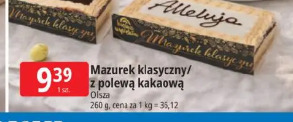 Mazurek klasyczny/ z polewą kajmakową