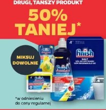 Dodatki do zmywarki Finish drugi, tańszy produkt