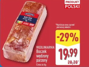WĘDLINIARNIA Boczek wędzony parzony