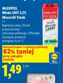 Mlekpol Mleko UHT 3,2% Mazurski Smak