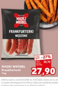 Madej Wróbel Frankfurterki wędzone