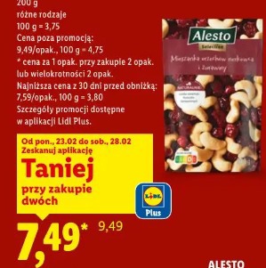 Alesto Selection Mieszanka orzechów nerkowca i żurawiny