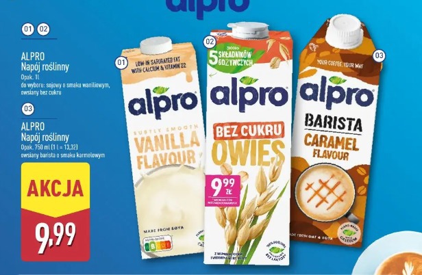 Alpro Barista napój roślinny caramel flavour