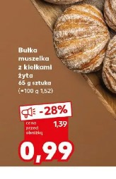 Bułka muszelka z kiełkami żyta