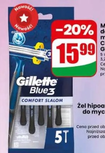 Maszynki do golenia męskie Blue3 Comfort Slalom Gillette