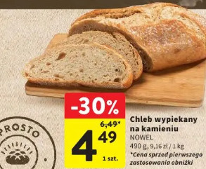 Chleb wypiekany na kamieniu NOWEL