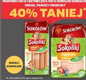 Szynka drobiowa Sokoliki Sokołów drugi tańszy 40%taniej