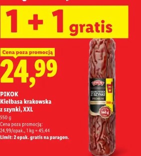 Pikok Kiełbasa krakowska z szynki, XXL