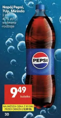 Napój Pepsi, 7Up, Mirinda