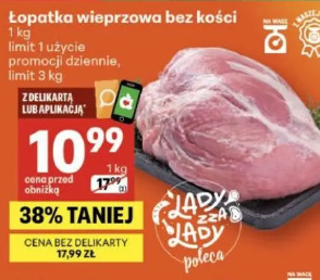 Łopatka wieprzowa bez kości