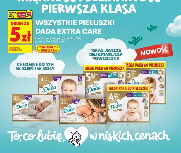 Wszystkie pieluszki Dada Extra Care