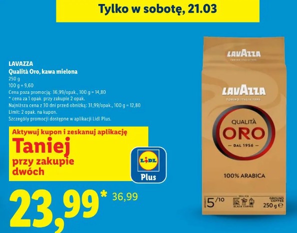 Lavazza Qualita Oro kawa mielona