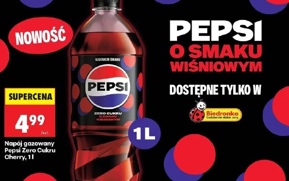 Pepsi Zero Cukru Cherry napój gazowany