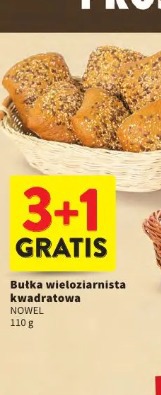 Bułka wieloziarnista kwadratowa Nowel