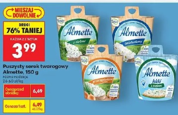 Puszysty serek twarogowy Almette