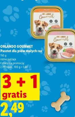 Orlando Gourmet Pasztet dla psów małych ras