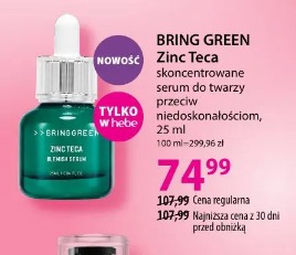 BRING GREEN Zinc Teca skoncentrowane serum do twarzy przeciw niedoskonałościom