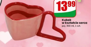 Kubek w kształcie serca