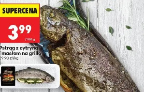 Pstrąg z cytryną i masłem na grilla