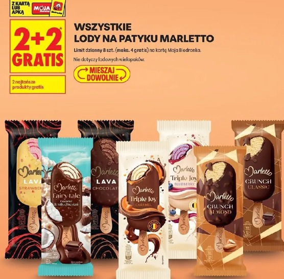Lody na patyku Marletto