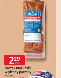 Boczek morliński wędzony parzony Animex