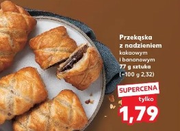 Przekąska z nadzieniem kakaowym i bananowym