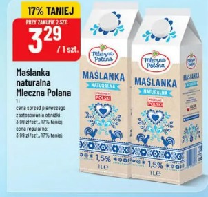 Maślanka naturalna Mleczna Polana