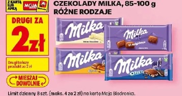 Czekolady Milka, 85-100 g różne rodzaje