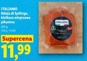 ITALIAMO 'Nduja di Spilinga, kiełbasa wieprzowa pikantna