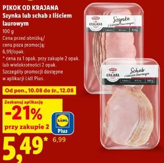 Pikok Od Krajana Szynka lub schab z liściem laurowym