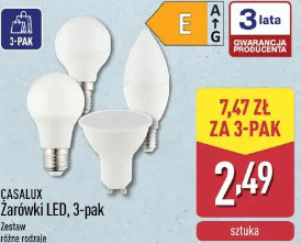 Casalux Żarówki LED, 3-pak