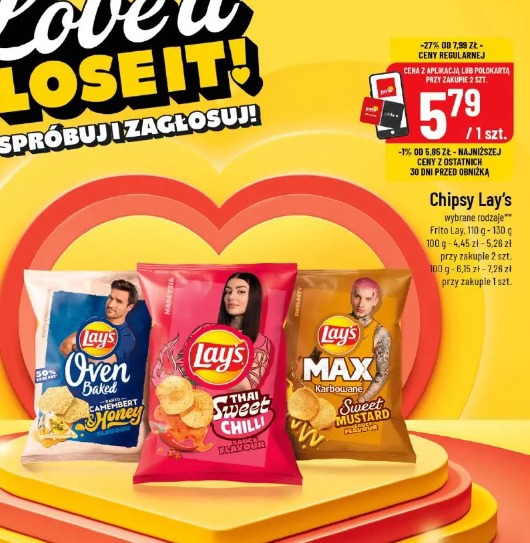 Chipsy Lay's wybrane rodzaje