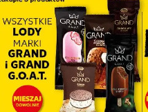 Wszystkie lody marki Grand i Grand G.O.A.T.