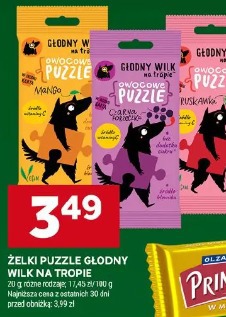 Żelki Puzzle Głodny Wilk na tropie