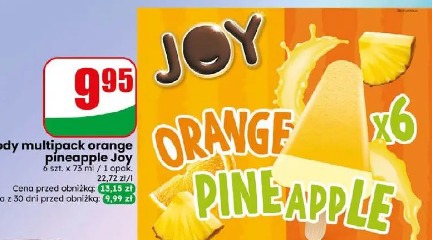Lody multipack orange pineapple Joy