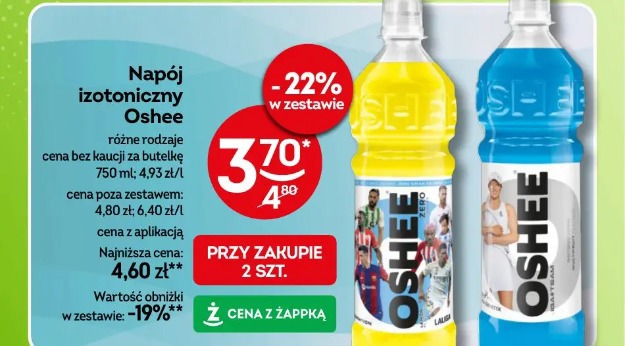 Napój izotoniczny Oshee