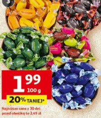 Cukierki o smaku kawy zbożowej, cytrynowo-pomarańczowe, ice cool, supermint lub jabłko-truskawka-arbuz