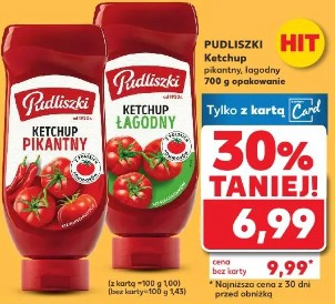 Pudliszki Ketchup pikantny, łagodny
