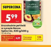 Brzoskwinia połówki w syropie Nasza Spiżarnia