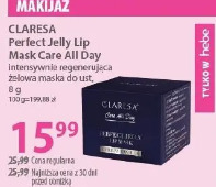Claresa Perfect Jelly Lip Mask Care All Day intensywnie regenerująca żelowa maska do ust