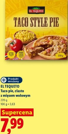 El Tequito Taco pie, ciasto z mięsem wołowym